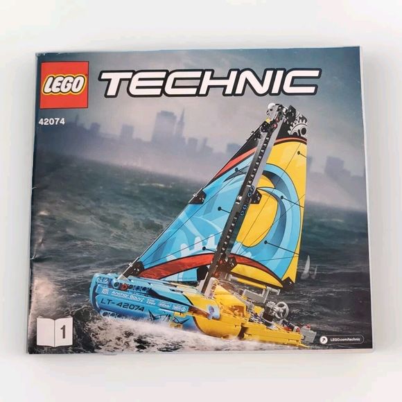 Lego Technic Racing Yacht 42074 Book 1  Instruction Booklet  Manual Only - Picture 1 of 4